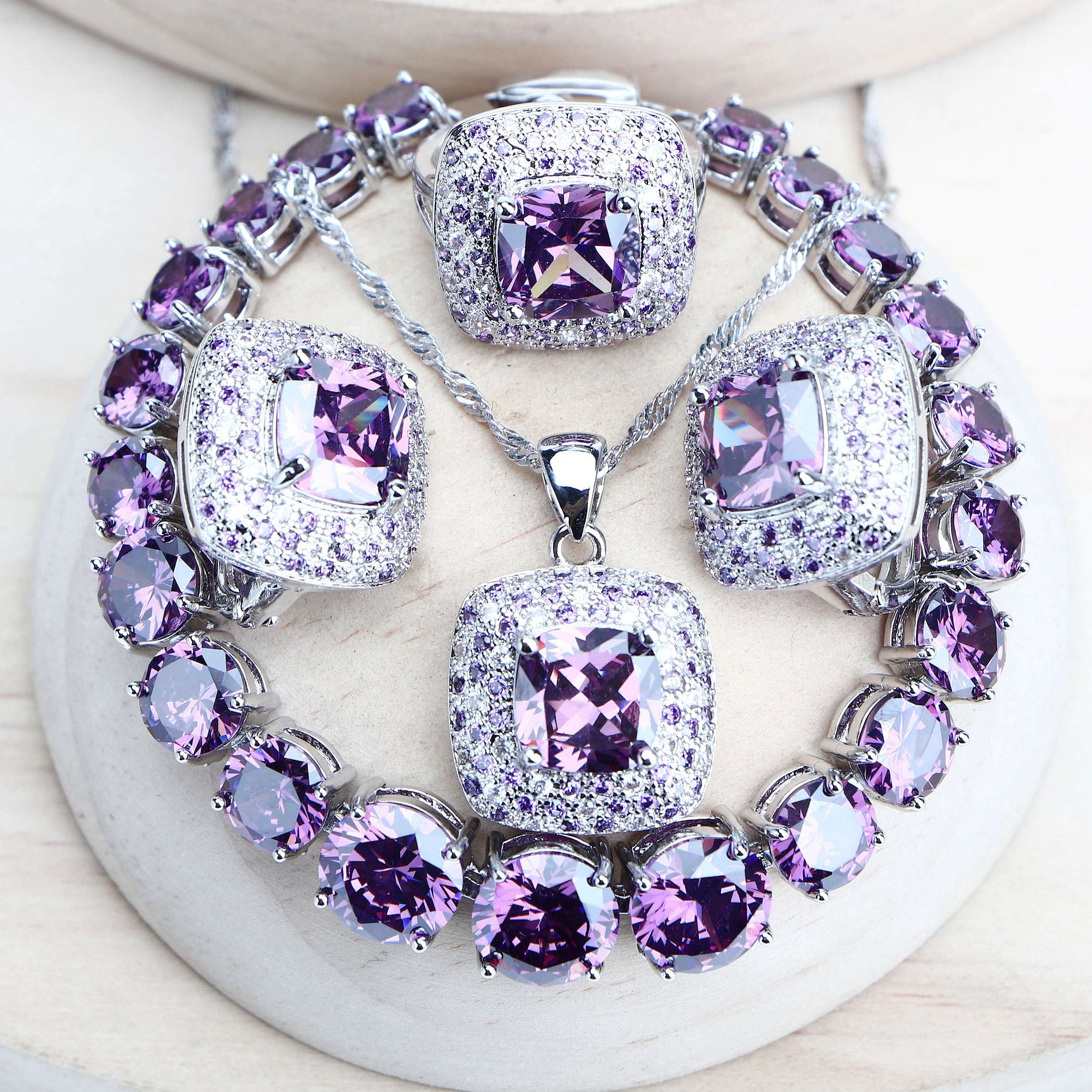 Zircon accessories set
